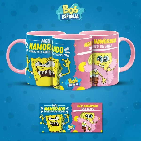 Pack arte de caneca BOB ESPONJA SINCERO volume 3 – 99File